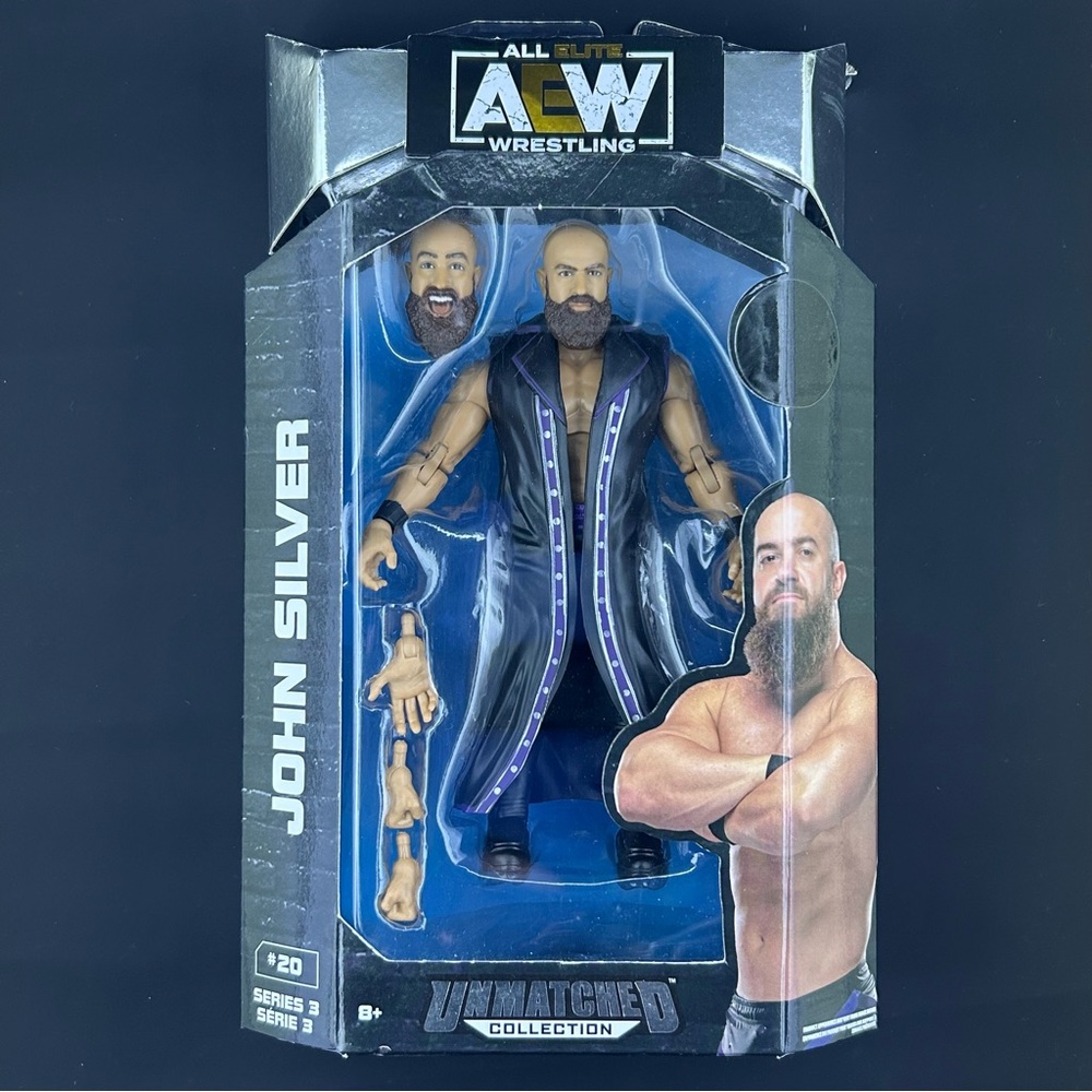 Jazwares AEW Unmatched 3 John Silver Wrestling Action Figure 2022 Dark Order